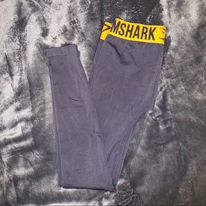 GYMSHARK Citrus Yellow Band & Grey Leggings ☀️